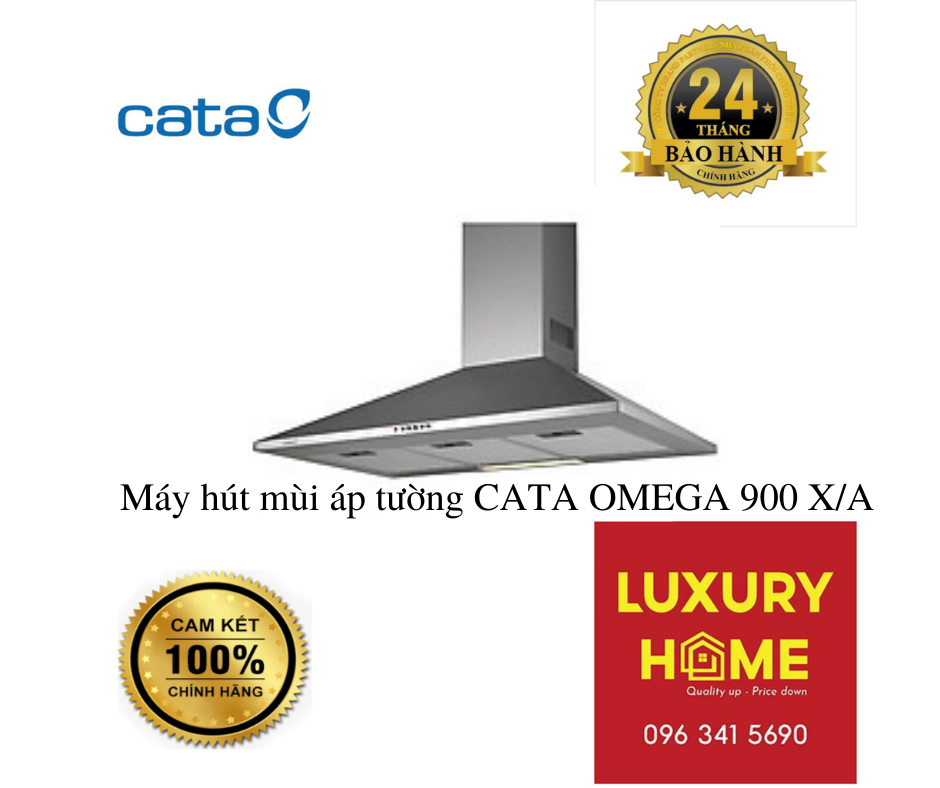 Máy hút mùi áp tường CATA OMEGA 900 X/A(Hàng Chính Hãng)