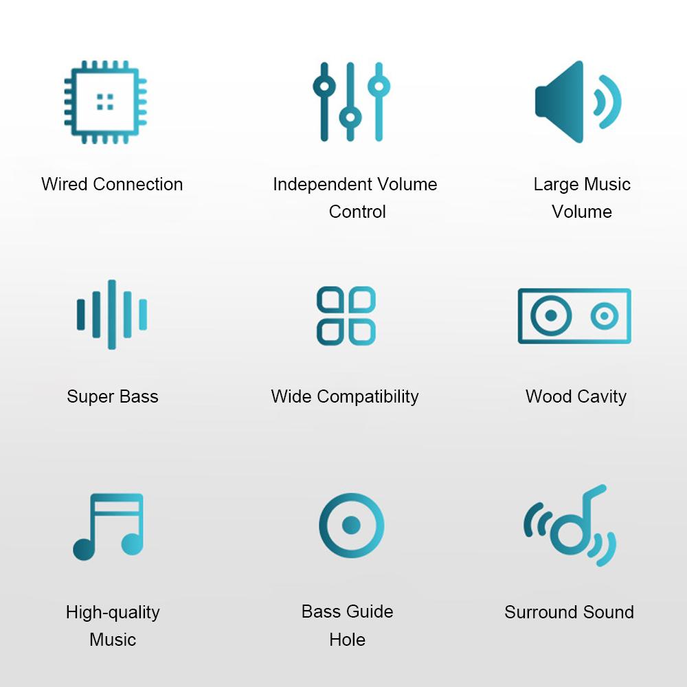 Loa gia đình 3 trong 1 3,5 mm Máy tính có dây cho Máy tính để bàn xách tay SADA D-200T