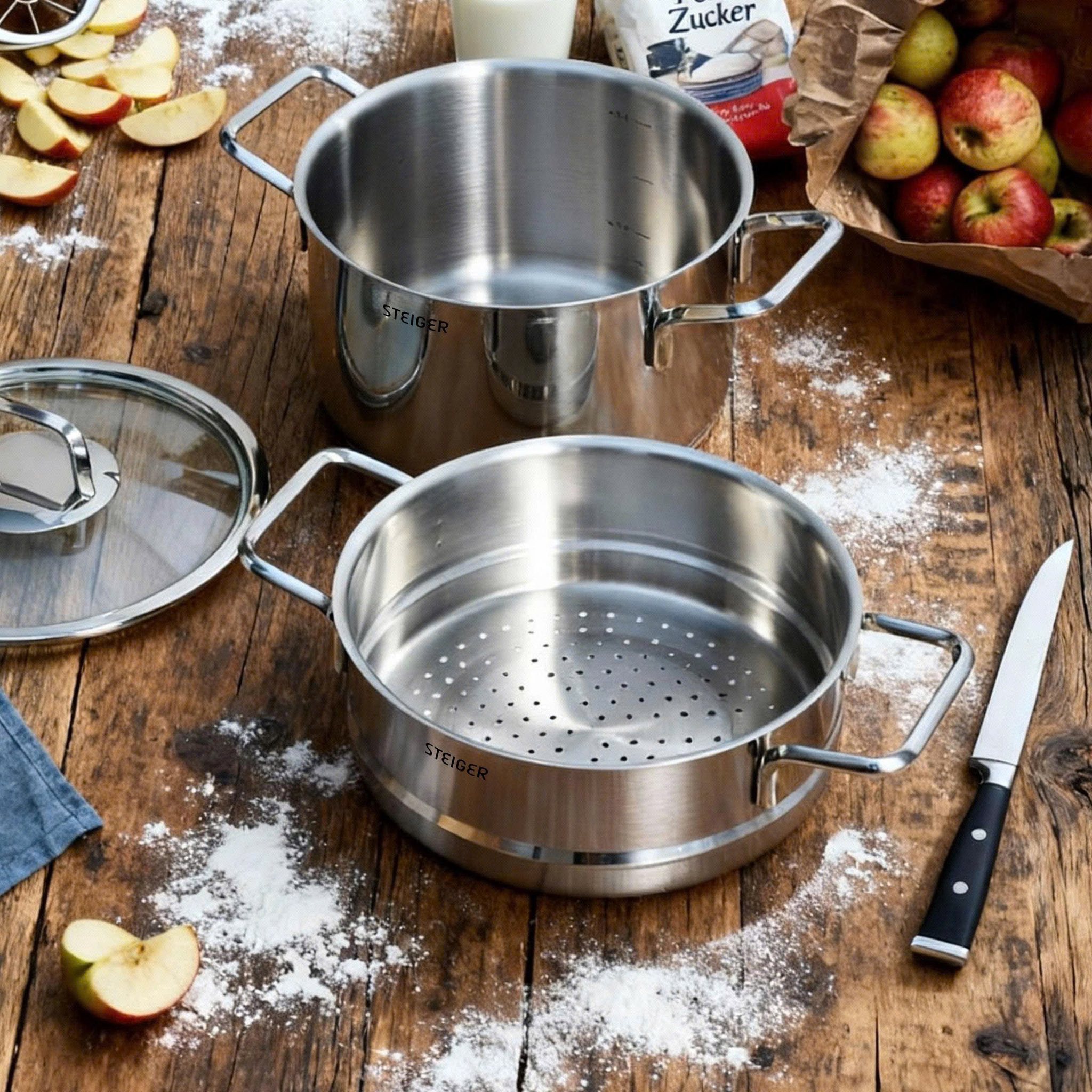 Bộ Nồi Steiger Diamond – Set 7 Món Đa Dụng Hàng chính hãng