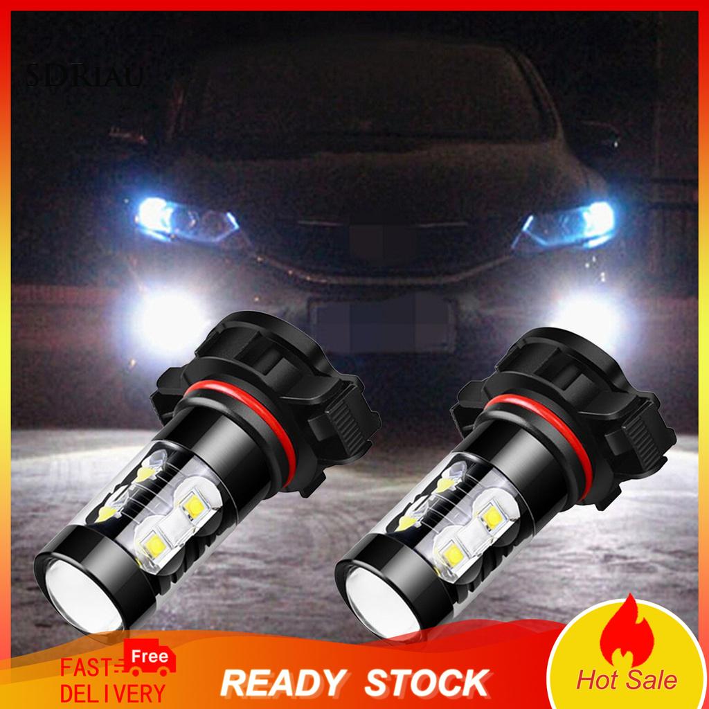 Set 2 Đèn Led Sương Mù Bằng Hợp Kim Nhôm Cho Xe Ô Tô