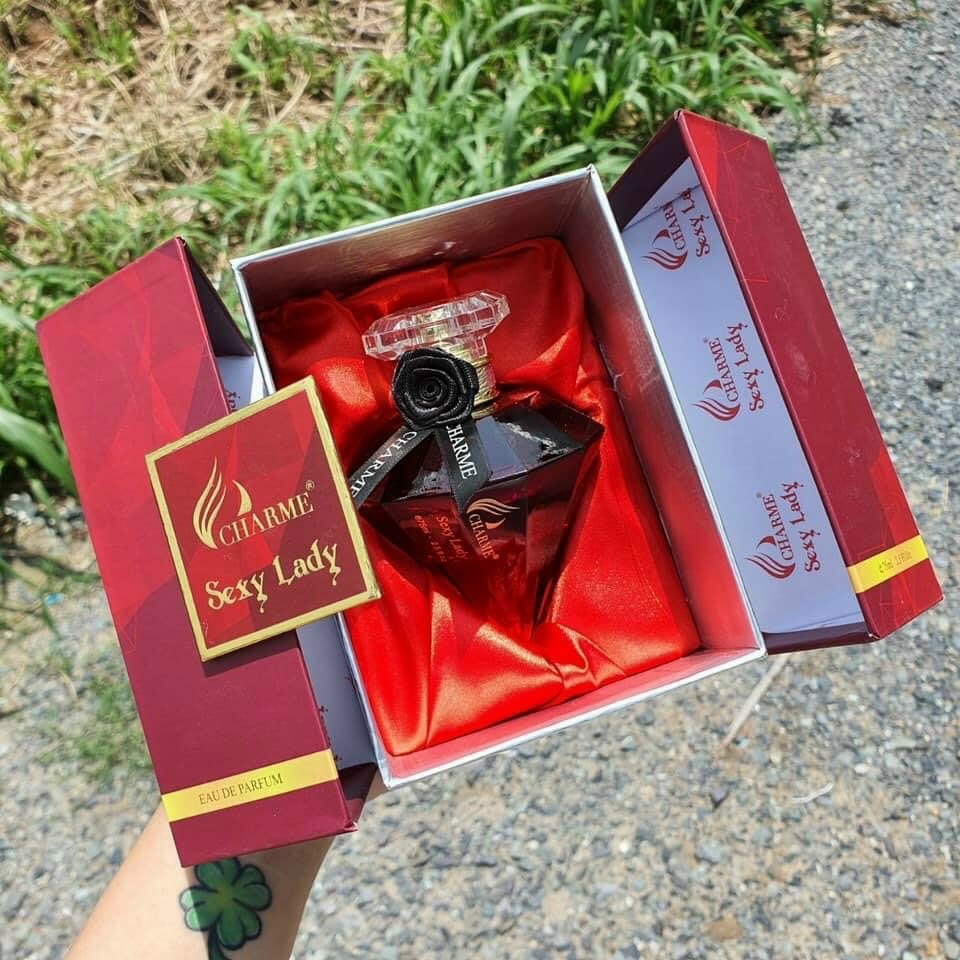 Nước hoa nữ sang trọng, Charme Sexy Lady, hương nước hoa chính hãng, nốt hương trái cây bí ẩn và cuốn hút, 75ml