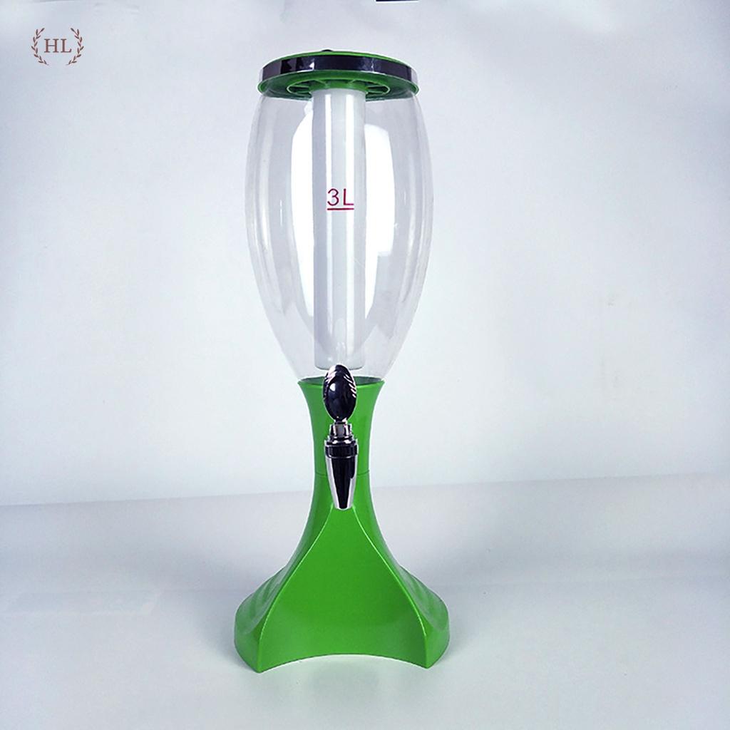 THÁP BIA 3 Lít - Đèn Led 7 màu | Cây bia | Tháp đựng bia - nước hoa quả giữ lạnh