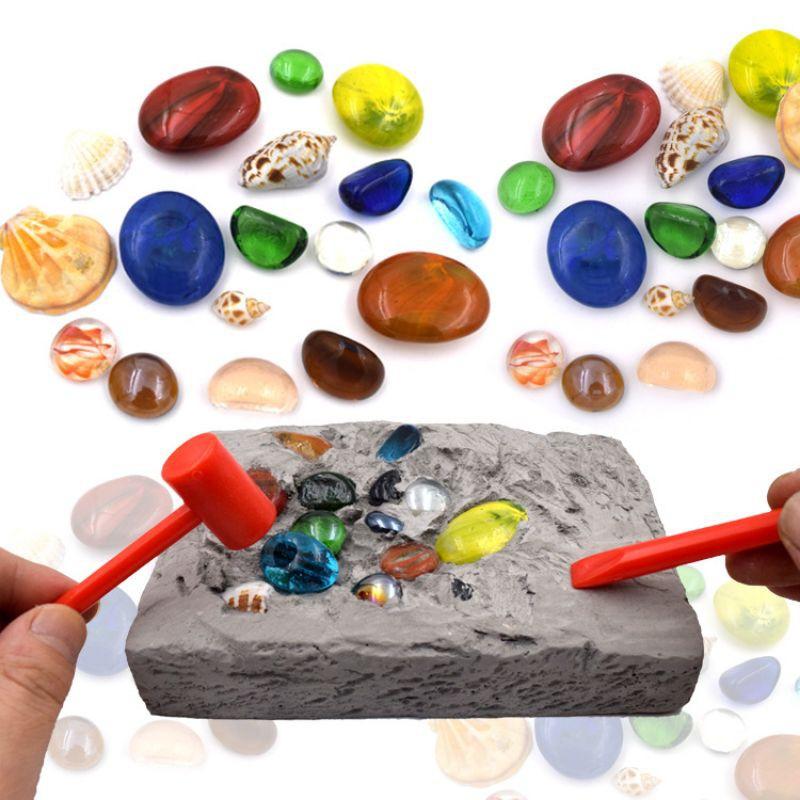 Đồ chơi khảo cổ khai quật các mẫu đá tự nhiên