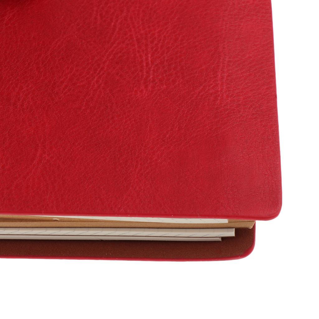 A6 Portable Travel Diary Notebook Journal Leather Handbook