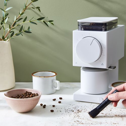 Máy Xay Cà Phê Fellow Ode Brew Grinder Matte White - Xay từ pour over, Aeropress, French press, cold brew - 220V - [ Hàng Chính Hãng - BH 1 năm ] - Standard Brew Burrs