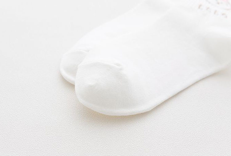 5 Đôi Tất Vớ Tất nữ kẻ sọc ngang cổ cao họa tiết cún con đáng yêu TN57 Chất liệu cotton cao cấp có độ đàn hồi cực cao