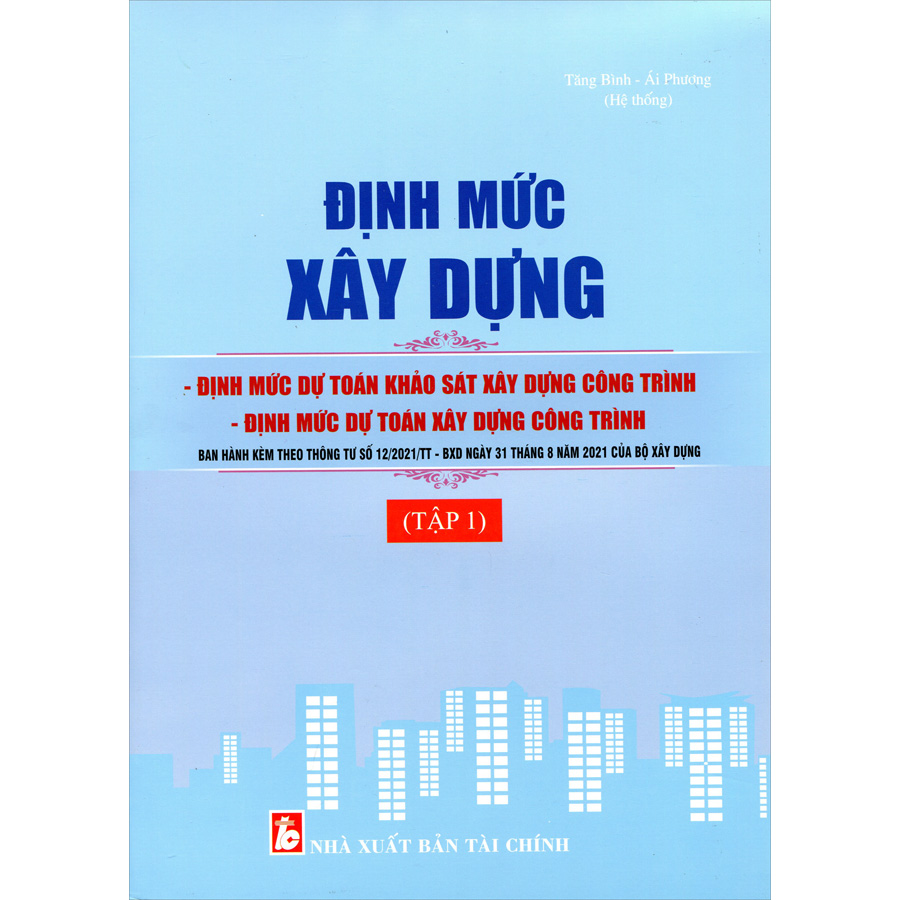 Định Mức Xây Dựng - Tập 1