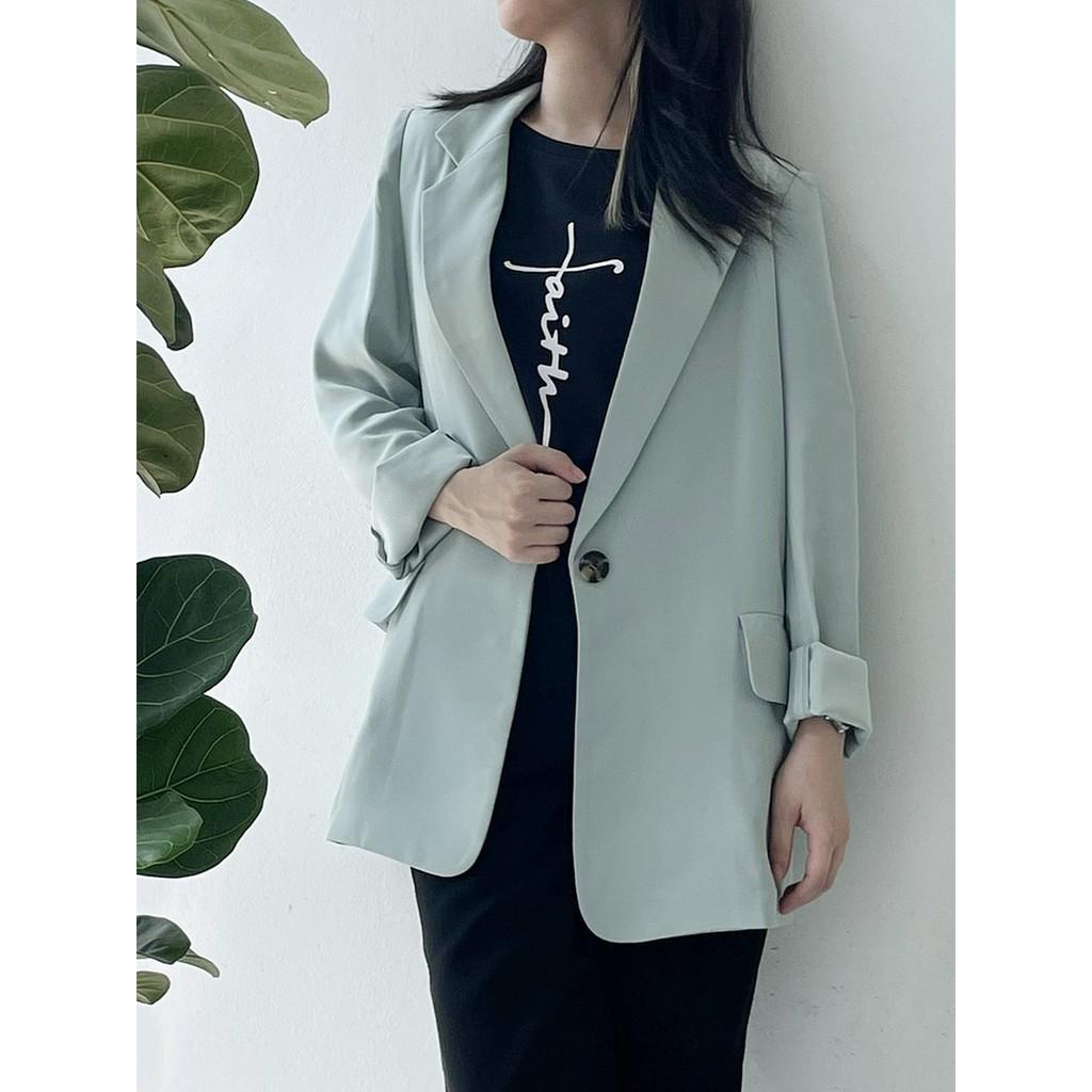 Áo khoác vest nữ dáng blazer thiết kế phong cách hàn quốc trẻ trung . Áo vest nữ công sở TK FASHION - VK242