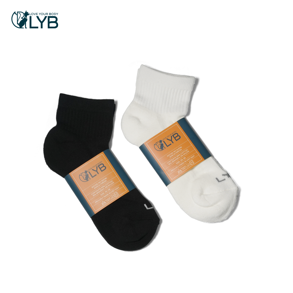 Vớ ngắn thể thao cổ ngang mềm mại co giãn LYB - FW22-A00016-B