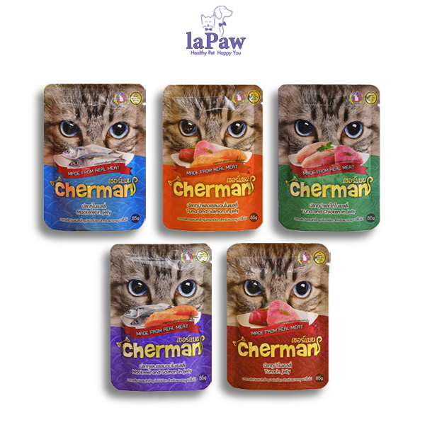 Pate cho mèo trưởng thành Cherman cao cấp nhập khẩu Thái Lan gói 85g