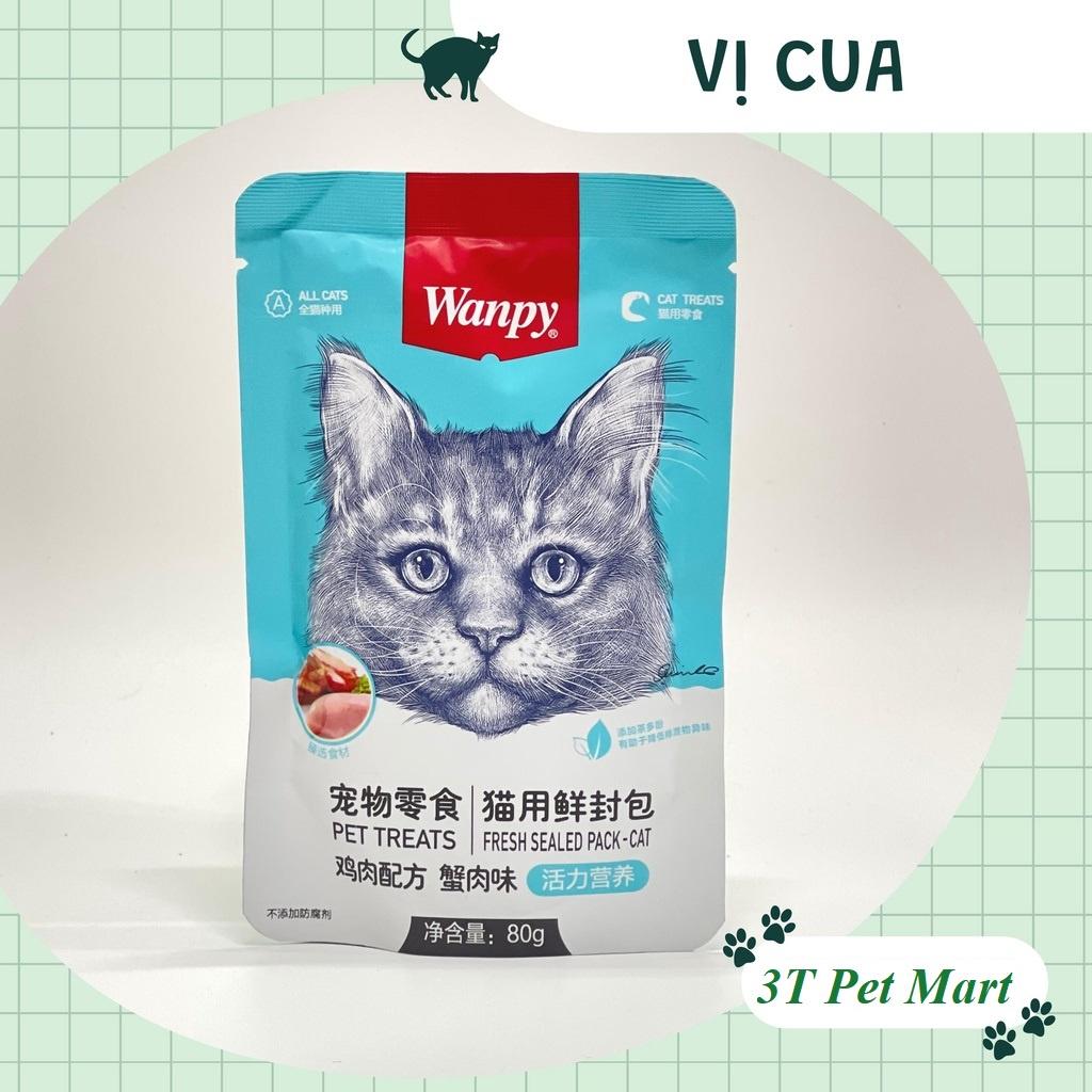 Pate cho mèo Wanpy 80 gram thức ăn cho mèo thơm ngon dinh dưỡng đủ vị