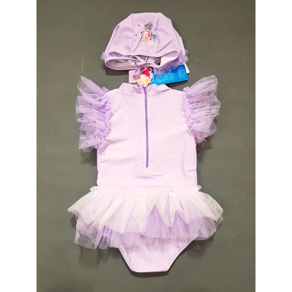 Đồ bơi liền váy bikini ngựa unicorn kèm nón dễ thương cho bé gái nhỏ