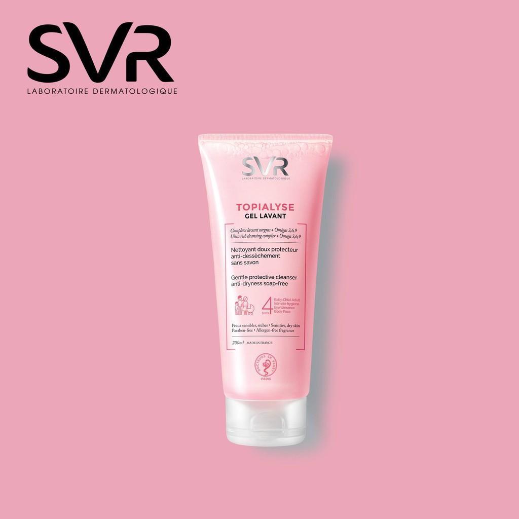 Gel làm sạch không chứa xà phòng SVR TOPIALYSE Gel Lavant 55ml