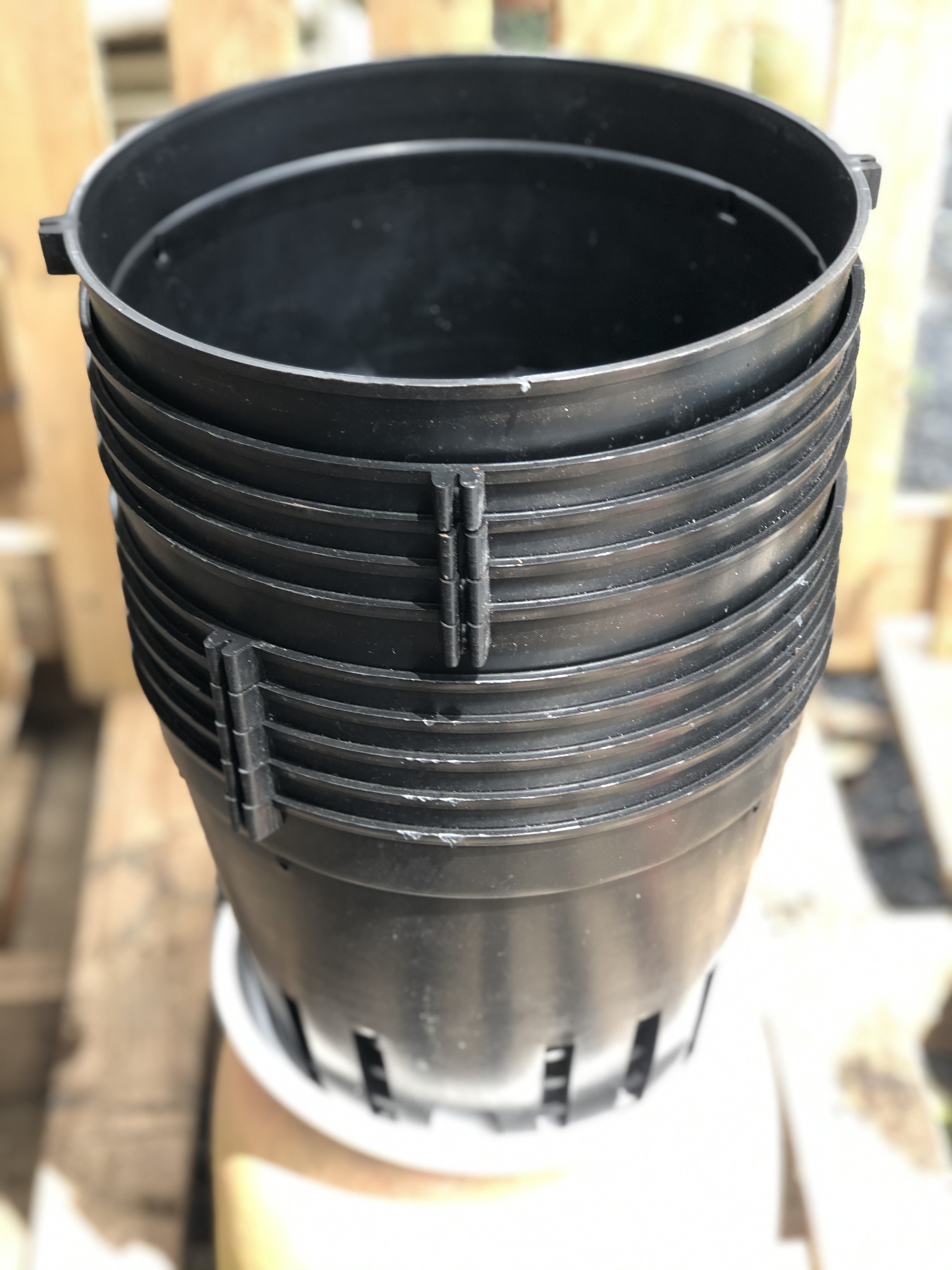Bộ 10 chậu nhựa trồng lan kích thước fi 28 cm