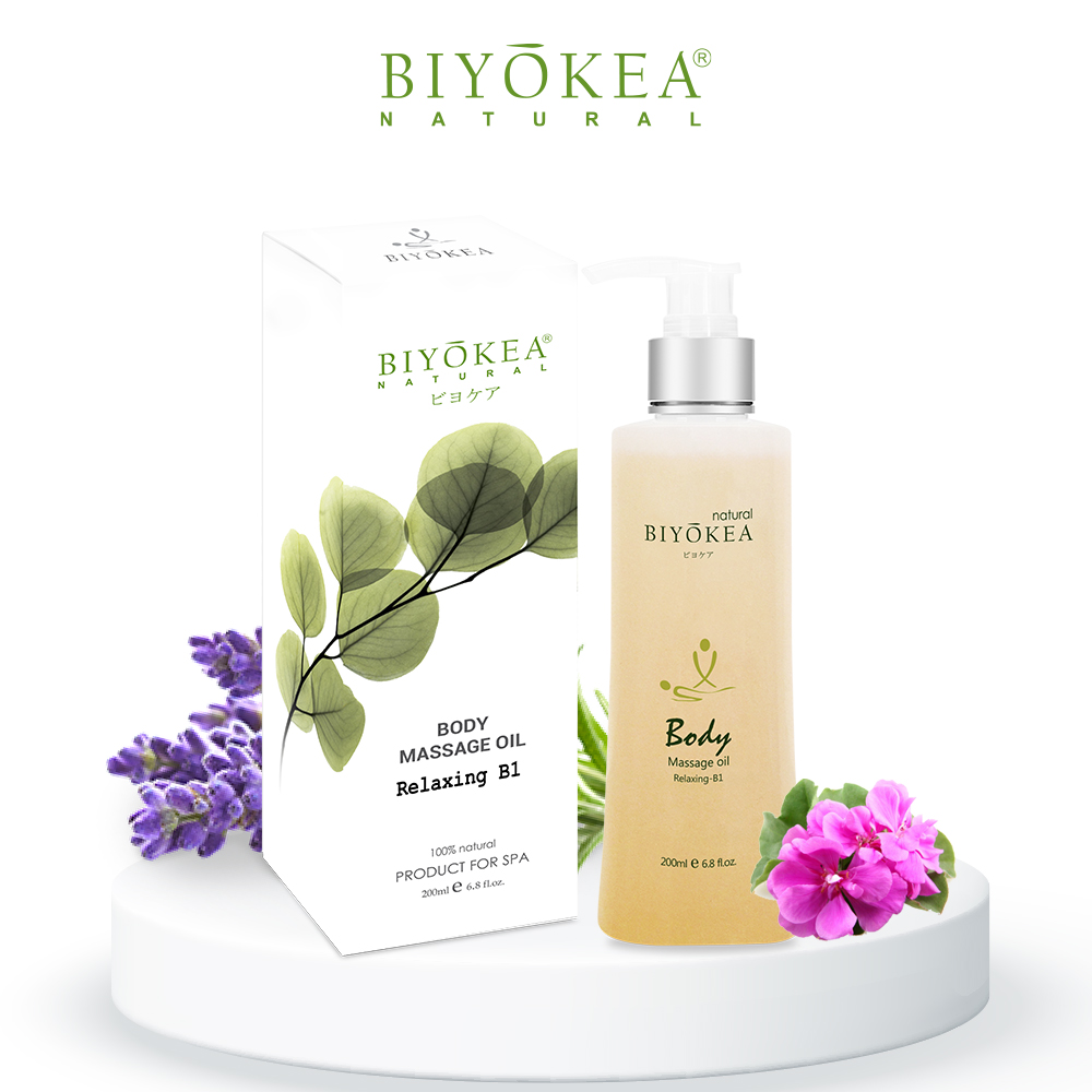 Dầu Massage Body Biyokea Premium - Relaxing B1 Thư Giãn (200ml)