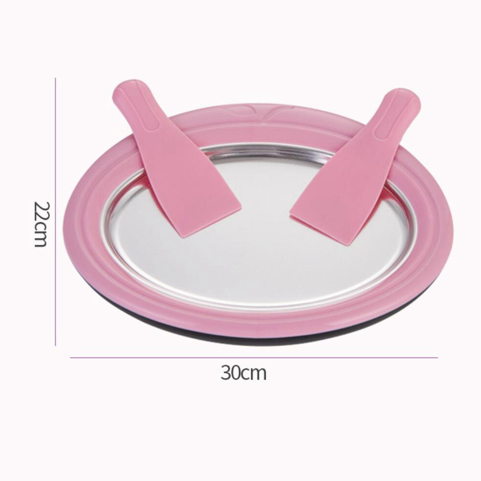 Rolled Ice Cream Maker with 2 Spatulas for Healthy Homemade Rolled Ice Cream