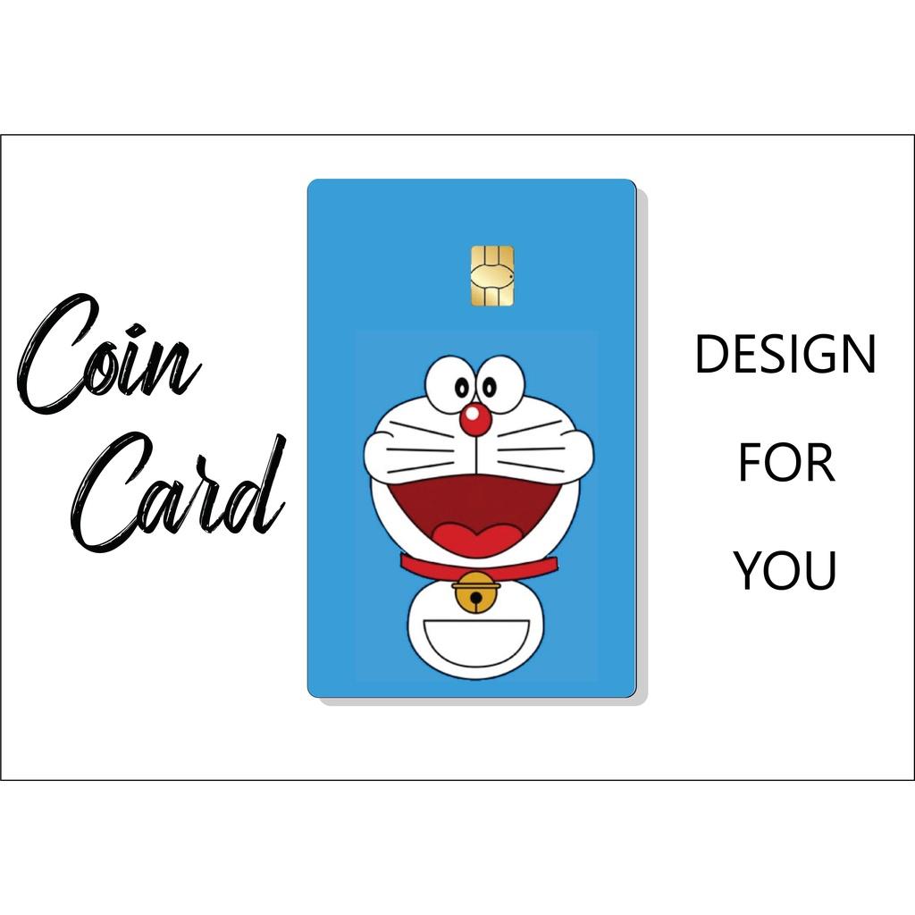 Sticker / Sticker dán Thẻ ATM , Decal dáb thẻ chung cư, thẻ từ hình DOREMON