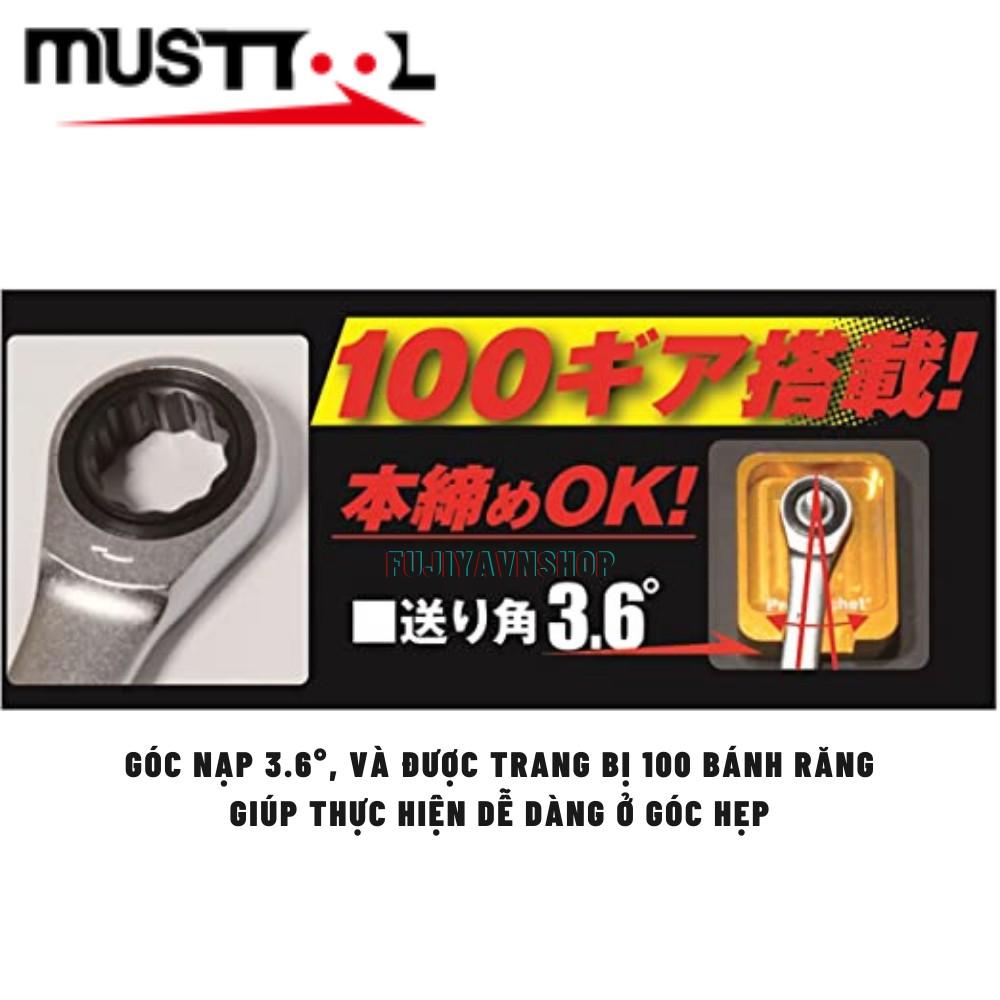 Cờ lê vòng miệng tự động đảo chiều Musttool MW-17 12326