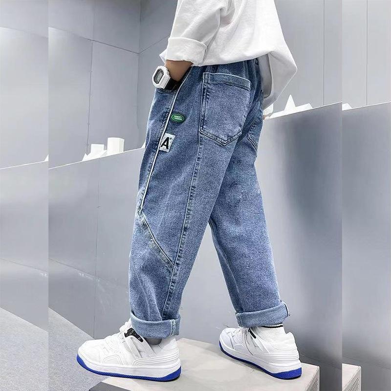 JL5 Size120-170 (25-45kg) Quần jean bé trai size đại Thời trang trẻ Em hàng quảng châu - QUẦN BÉ TRAI