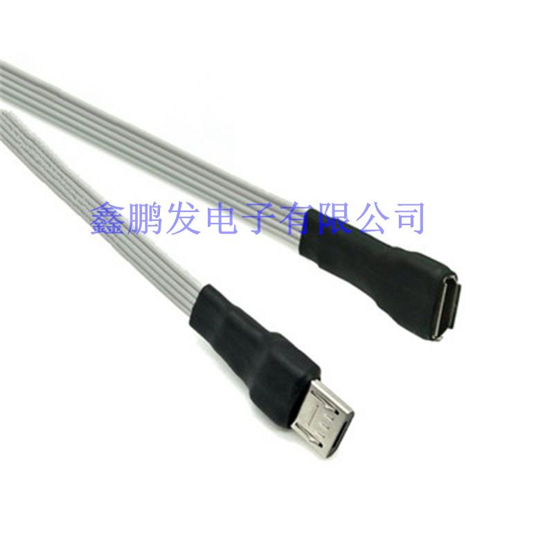 Micro USB 5pin Cáp phẳng Micro USB 2.0 đầu nối nam với micro USB 2.0 nam