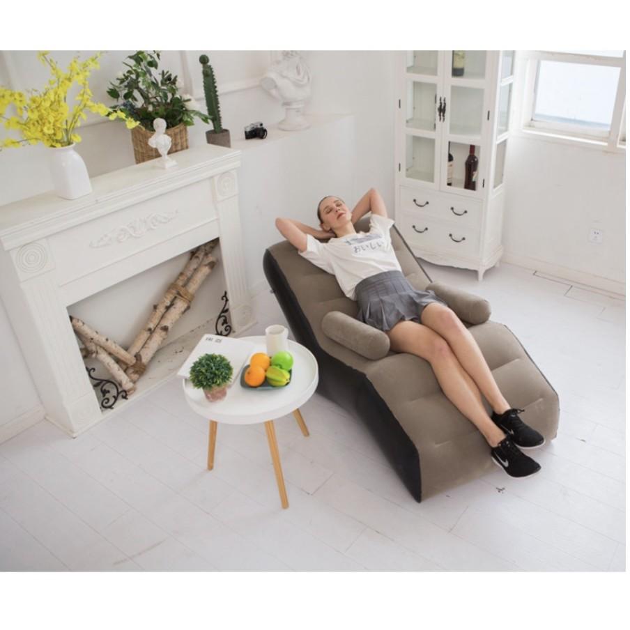 Ghế Bơm Hơi Ngã Lưng Lazy Sofa Có Gác Tay