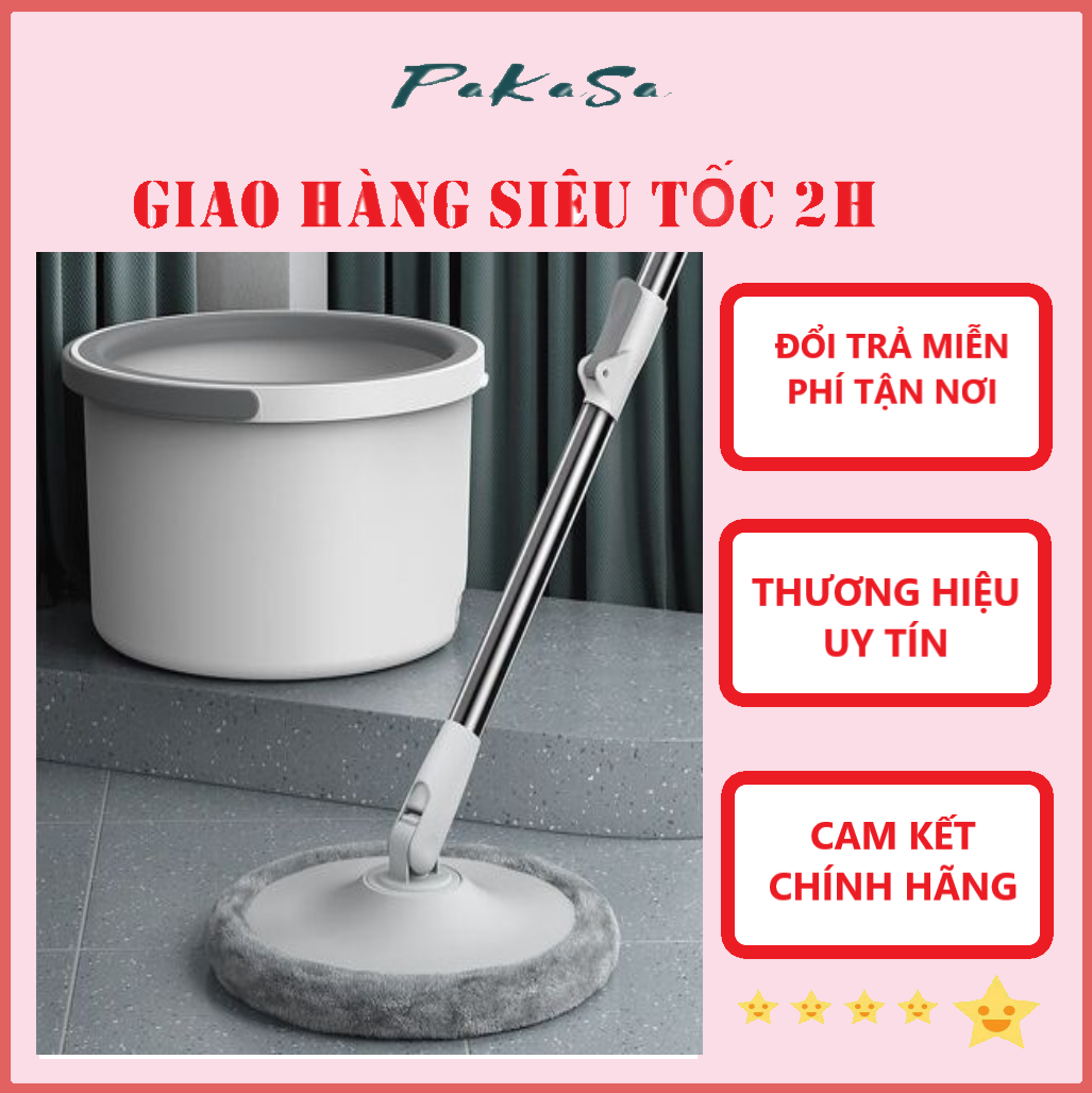 Bộ Cây Lau Nhà Thông Minh Xoay 360 Độ, Siêu Nhanh - Chổi Lau Nhà Tách Nước - Chính Hãng