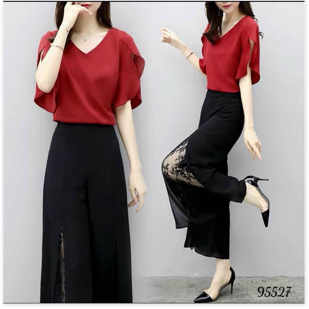 SET COTTON LẠNH,QUẦN CÓ DÂY KÉO,THIẾT KẾ HỌA TIẾT TRƠN NHƯNG KHÔNG KÉM PHẦN SANG TRỌNG THỜI TRANG LANO STORE 99