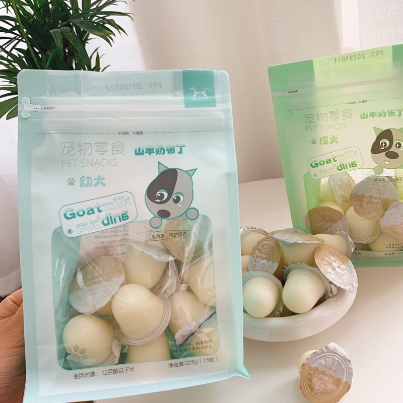 Thạch Sữa Dê Rau Câu Pudding Dành Cho Chó Mèo
