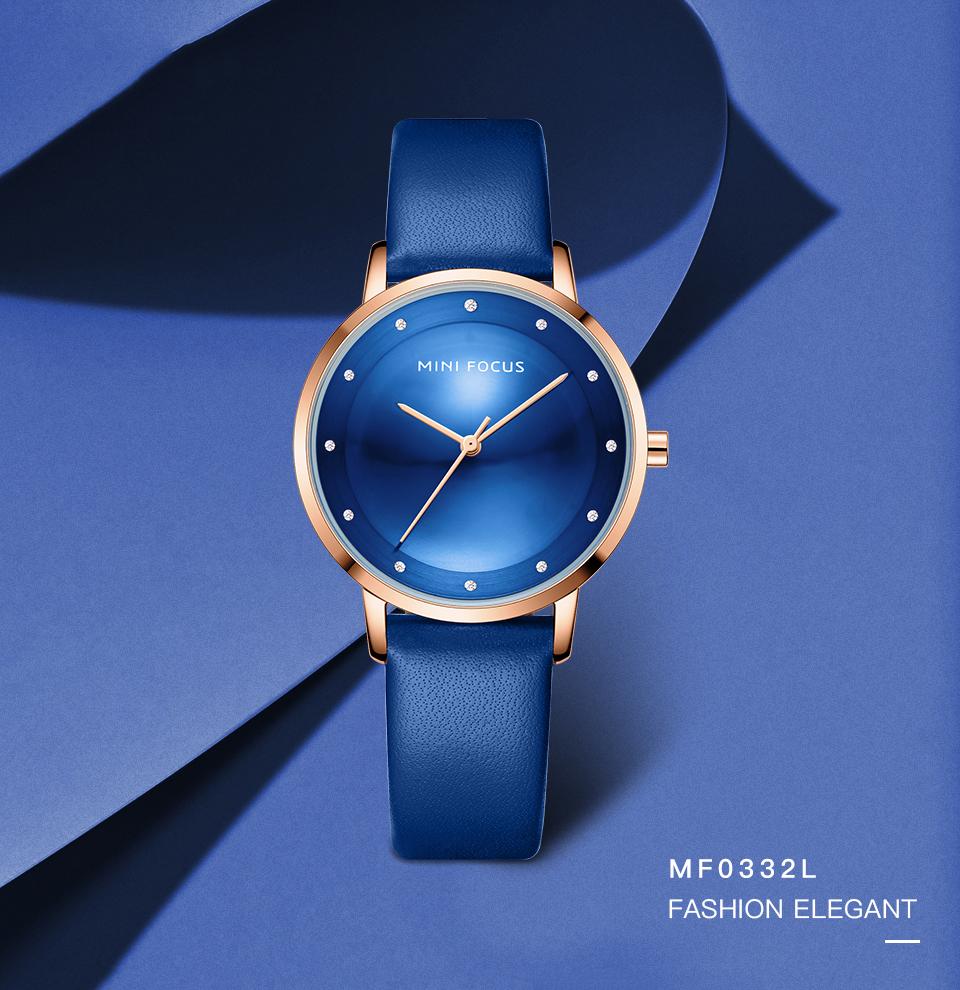 Hình ảnh Đồng hồ thời trang MINI FOCUS cổ điển với dây da Gói hộp đựng đồng hồ,chống thấm nước