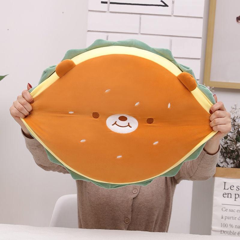 Gối ôm hình hamburger nhồi bông thiết kế sáng tạo đa năng