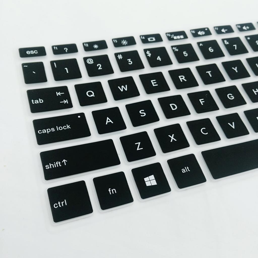 3X Silicone Desktop Keyboard Skin Cover for HP 15.6inch BF Black