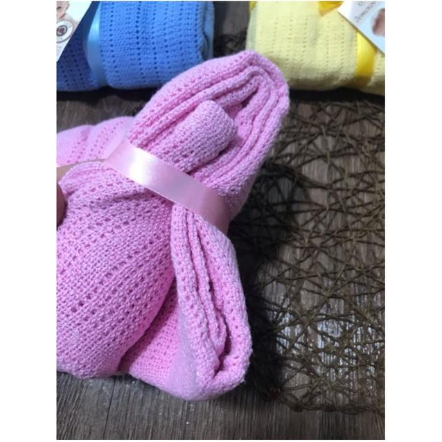 Chăn lưới xuất Nga cho bé, chất liệu 100% cotton thoáng khí, êm ái, chống mồ hôi trộn, chống ngạt cho bé ngon giấc