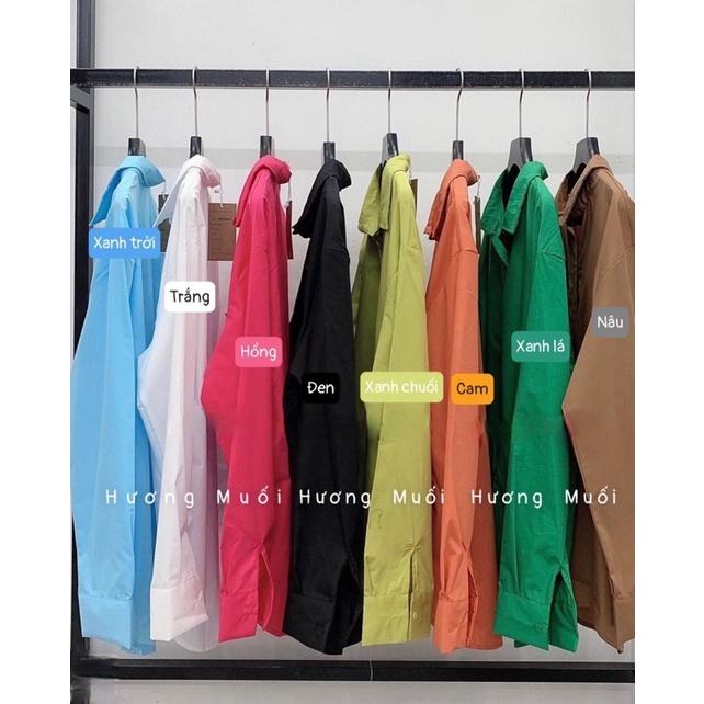 Áo sơ mi trơn nhiều màu sắc