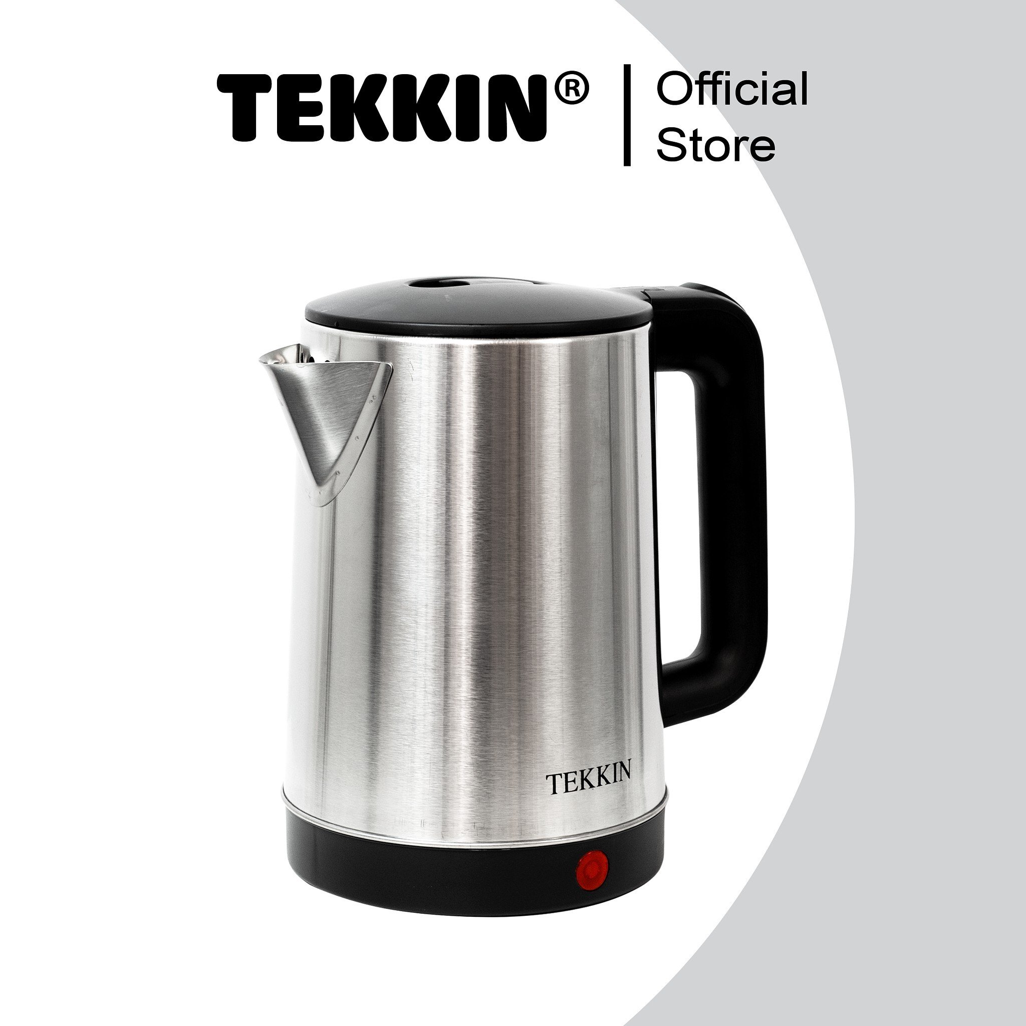 Ấm siêu tốc inox tự ngắt TEKKIN TI-2848 dung tích lớn 2.3L (dung tích sử dụng 1.8L) 1500W bảo hành 12 tháng - hàng nhập khẩu