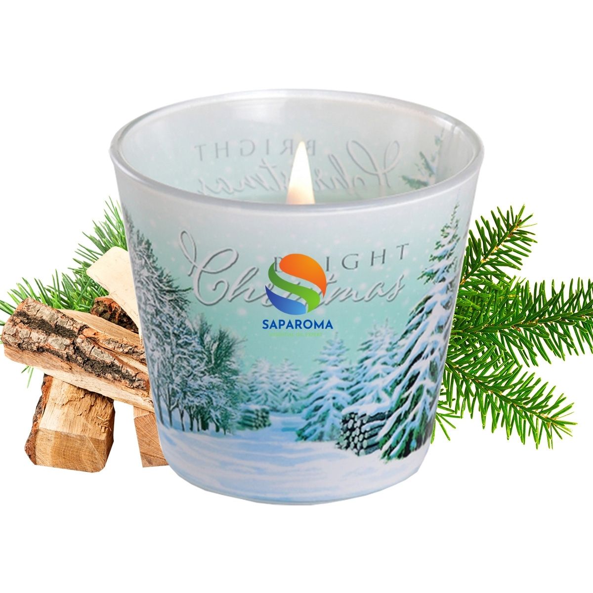 Ly nến thơm tinh dầu Bartek Bright Christmas 115g QT028492 - tuyết, thông tươi, nến trang trí, thơm phòng, thư giãn, hỗ trợ khử mùi (giao mẫu ngẫu nhiên)