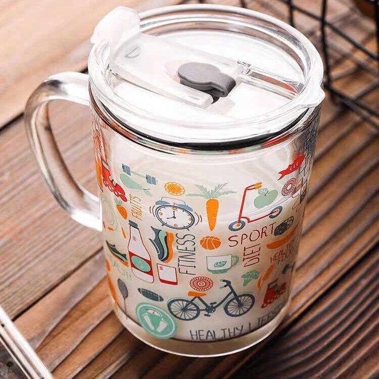 Cốc Thủy Tinh Chia Vạch Tiên Lợi-màu giao ngẫu nhiên- CCV