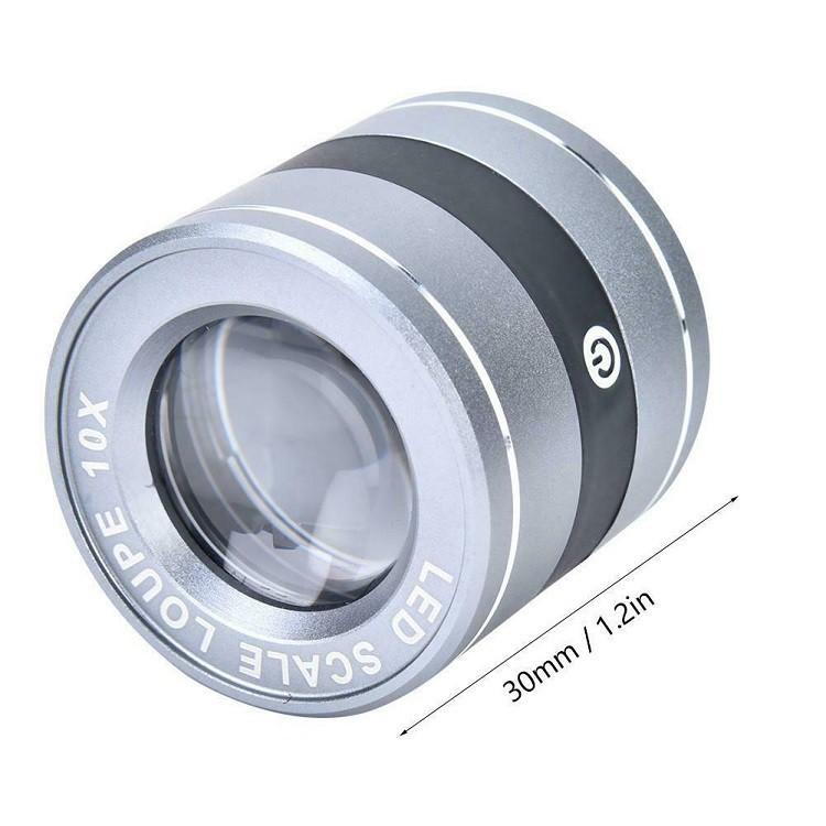 Kính Lúp ️️ Kính Lúp 10X Có Đèn Cao Cấp HH8030 - PIN SẠC