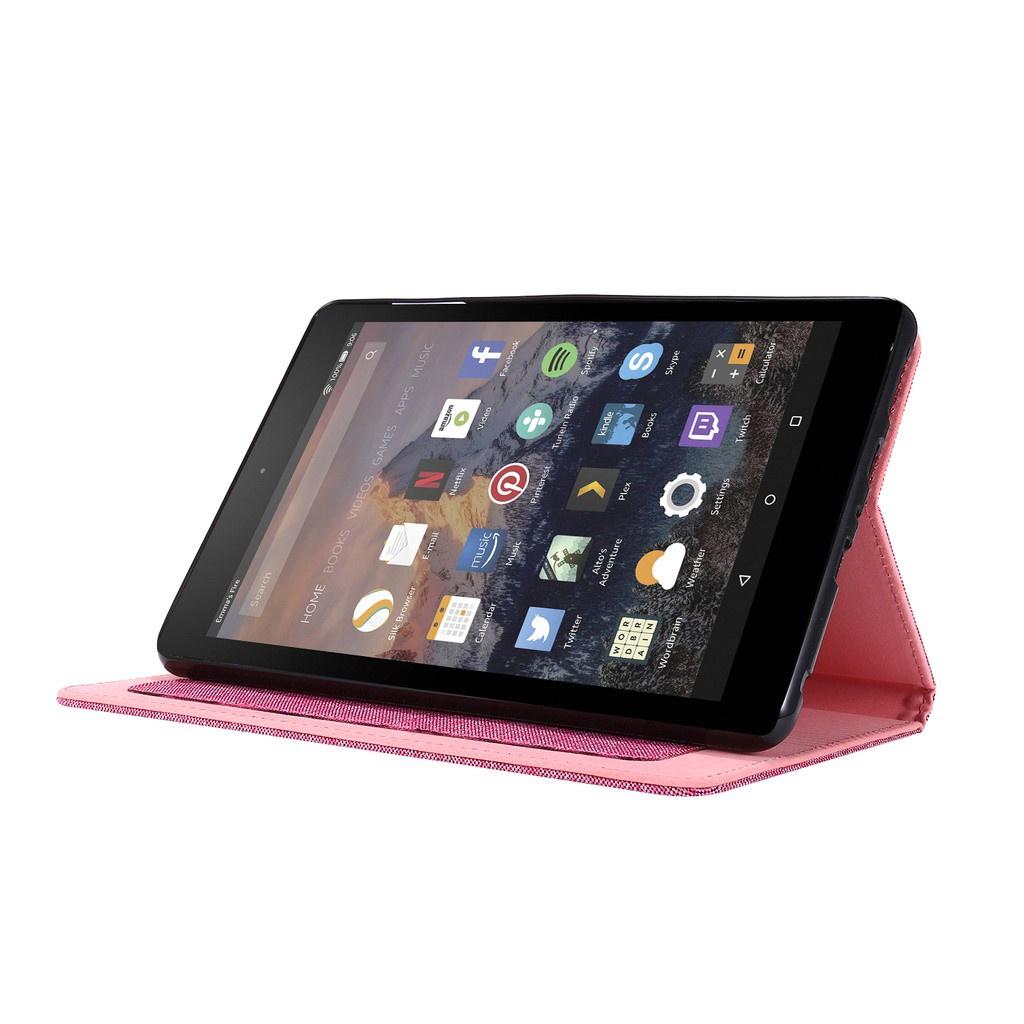 Bao Nắp Gập Chất Giả Denim Cho Máy Tính Bảng Amazon Fire Hd 10 2021 11th Gen Fire Hd10 Plus 10.1 Inch
