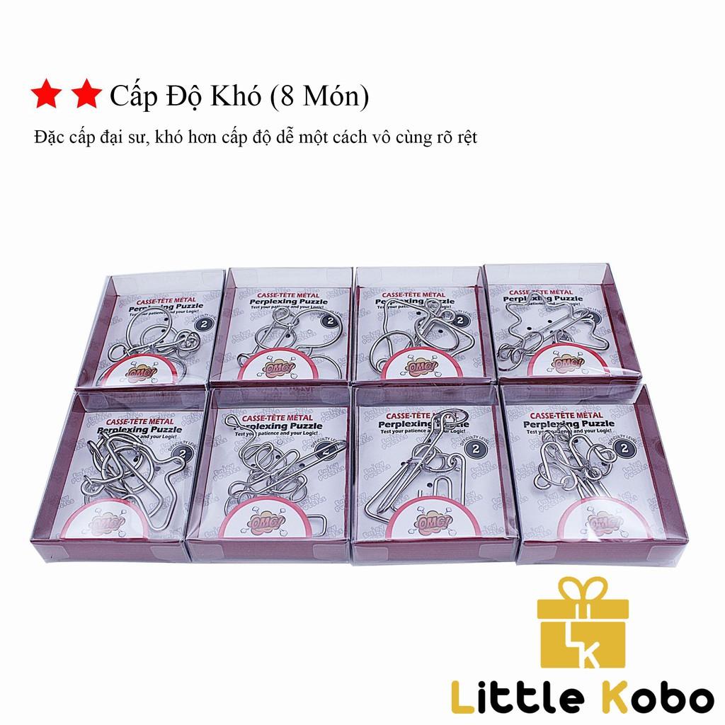 24 Món Đồ Chơi Tháo Vòng Sắt Metal Wire Puzzle