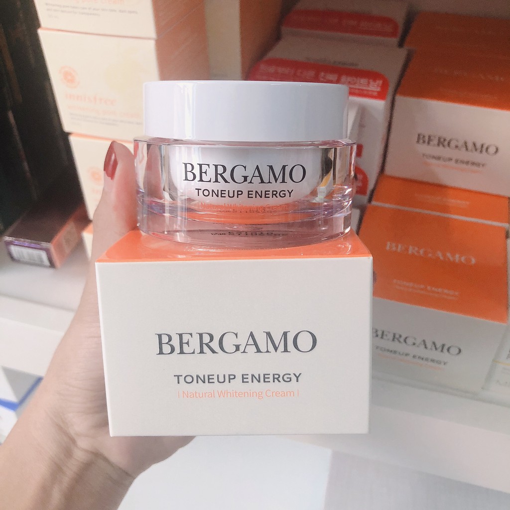 Kem Dưỡng Trắng Nâng Tone Bergamo Whitening Tone Up Cream 50ml