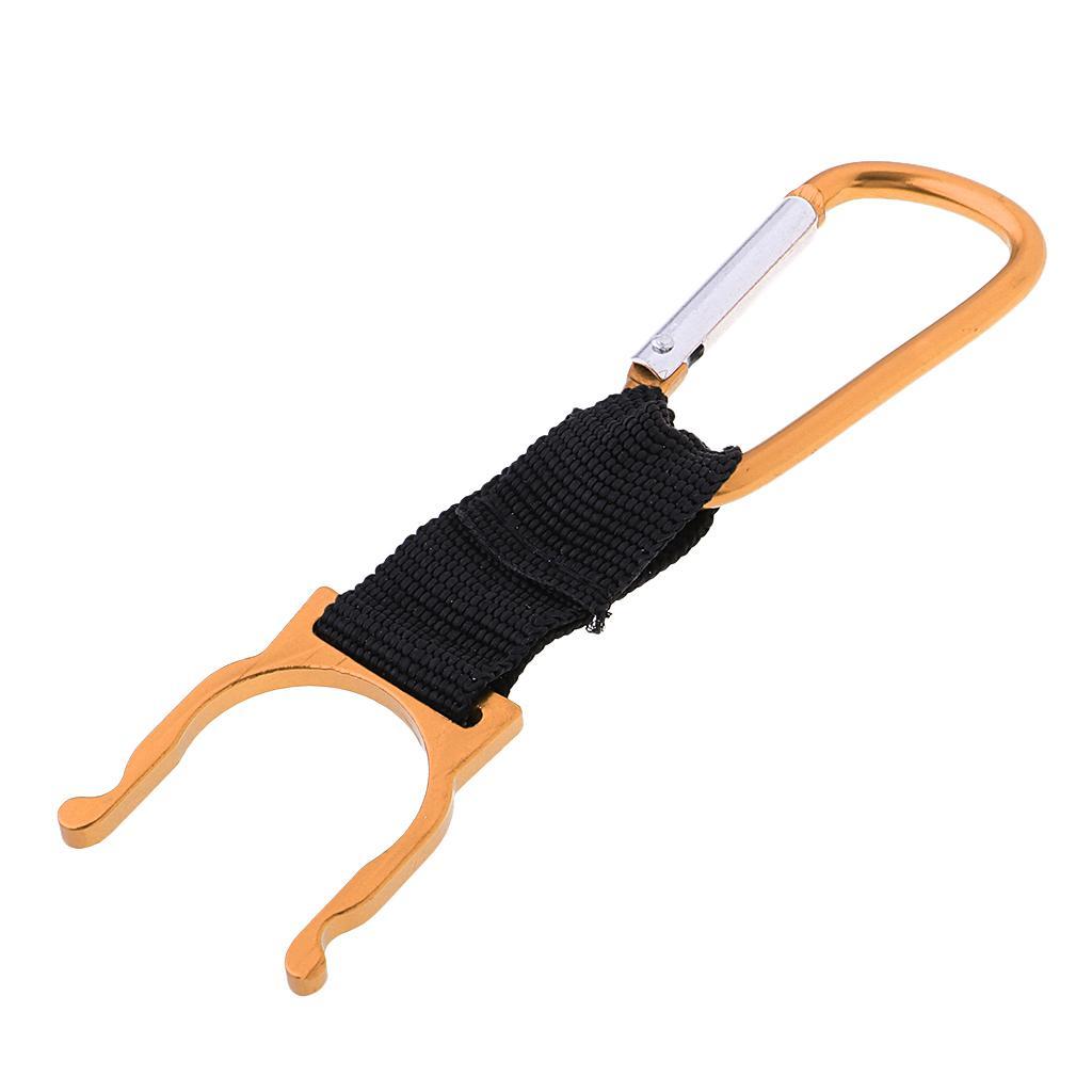 Mini Water Bottle Carabiner D Fast Hanging Buckle for Riding White