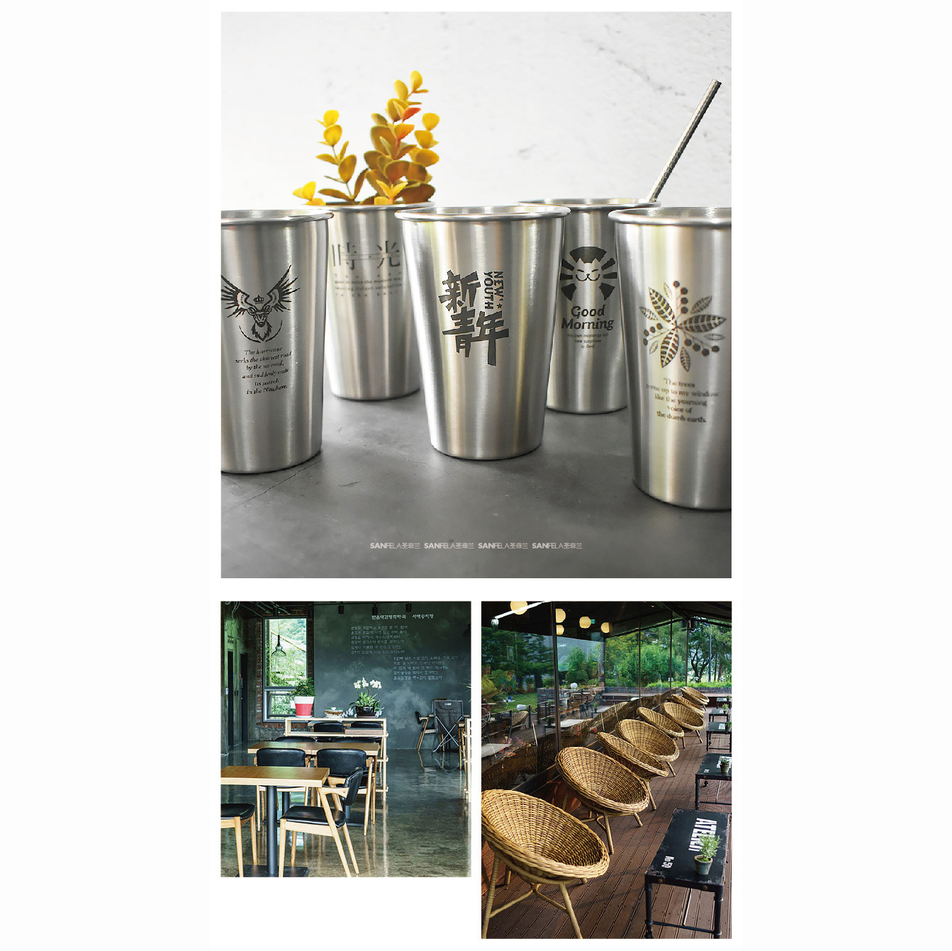 Ly Uống Nước Kim Loại Không Gỉ - Ly Uống Nước Kim Loại In Hình Ngộ Nghĩnh – Ly Nước Kim Loại