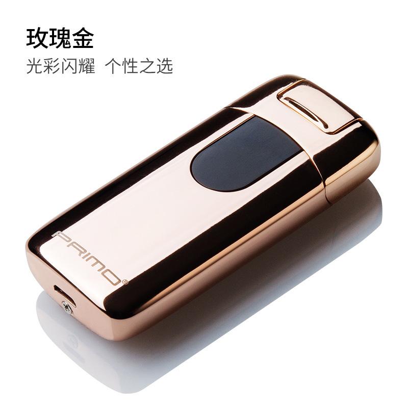 Phong cách mới nhất sáng tạo hệ thống treo cảm ứng sạc cảm ứng kép bật lửa hồ quang đôi bật lửa điện tùy chỉnh cá nhân hóa