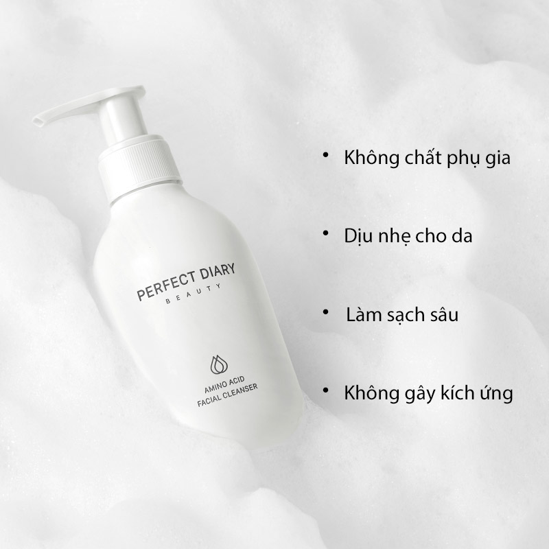 Sữa Rửa Mặt Perfect Diary Axit Amin Tạo Bọt Dịu Nhẹ Cho Da Nhạy Cảm Bảo Vệ Làn Da 200ML