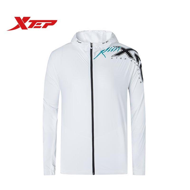 Áo khoác nam Xtep hai lớp thấm mồ hôi, có mũ ôm dáng, vận động thoải mái 981329150318