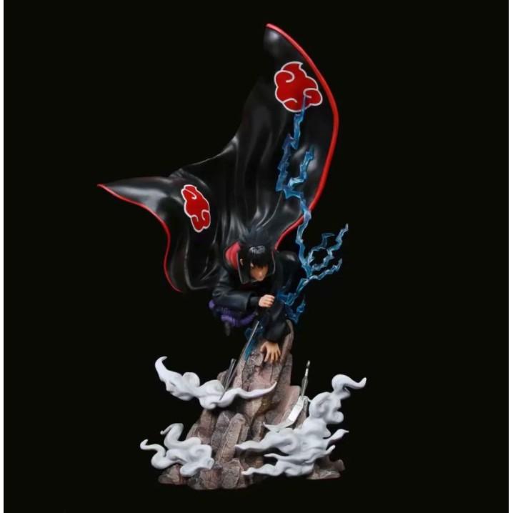 Mô hình Figure Naruto Akatsuki Uchiha Sasuke áo choàng bay 43cm