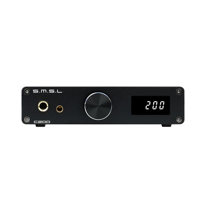 SMSL C200 Audio DAC Bộ khuếch đại tai nghe ES9038Q2M 4xOPA1612A Đầu vào USB/Optical/Coaxial/Bluetooth 5.0 TRS Cân bằng 4.4mm Đầu ra 6.35mm