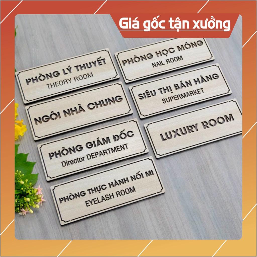 Bảng tên phòng giám đốc bằng gỗ