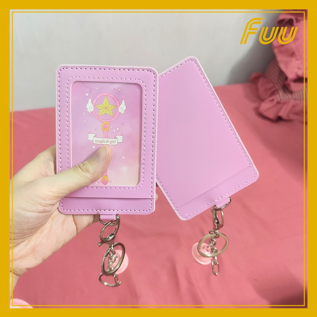 Móc chìa khóa kèm tấm đựng thẻ Sakura Thủ Lĩnh Thẻ Bài mẫu 4