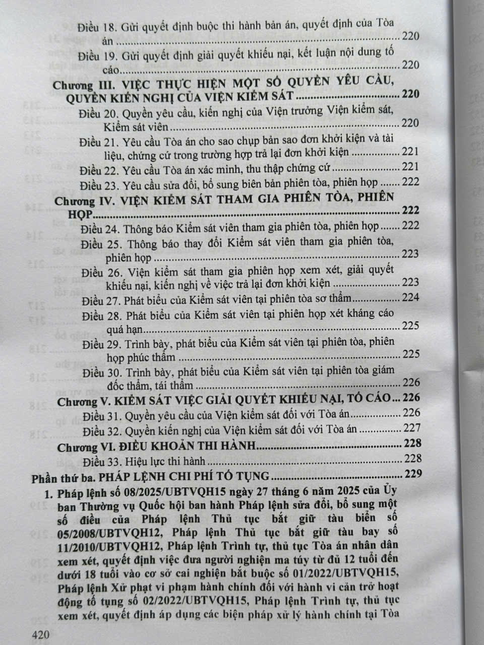 Sách Luật Tố Tụng Hành Chính sửa đổi, bổ sung năm 2025 (V2613T)